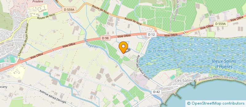 localisation de l'entreprise LE FONTANGE 1 à HYERES