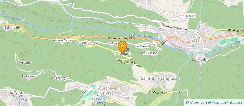 localisation de l'entreprise LE FONTANIL à COURCHEVEL