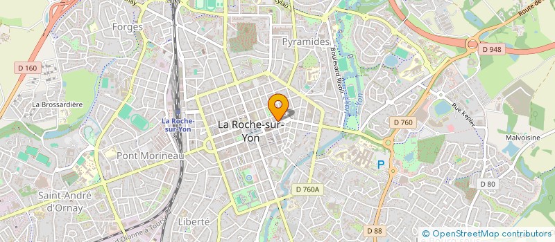 localisation de l'entreprise LE FONTENOY  LA ROCHE-SUR-YON