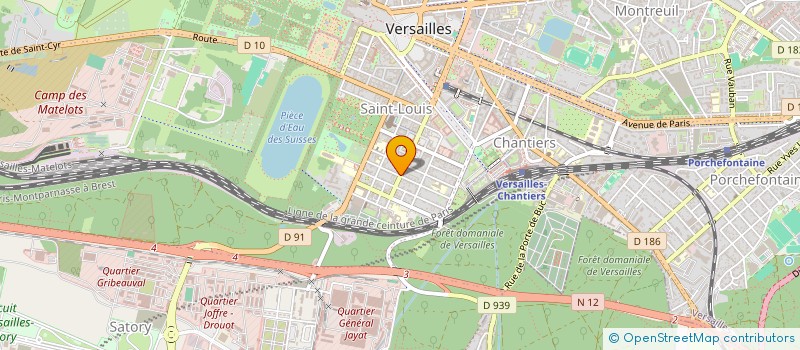 localisation de l'entreprise LE FONTENOY à VERSAILLES