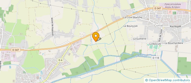 localisation de l'entreprise LE FONTENOY  LOIRE-AUTHION