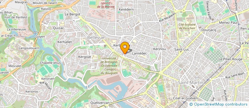 localisation de l'entreprise LE FOOD 216 à BREST
