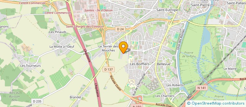 localisation de l'entreprise LE FOOD TRUCK SOLIDAIRE POUR ETUDIANTS à SAINTES