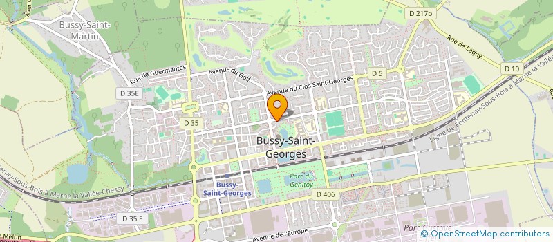localisation de l'entreprise LE FOOTBALL SANS CONTACT EN MARCHANT à BUSSY-SAINT-GEORGES