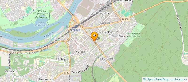 localisation de l'entreprise LE FOOTBALL SANS CONTACT EN MARCHANT  POISSY