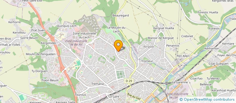 localisation de l'entreprise LE FOOTING LANDERNEEN à LANDERNEAU