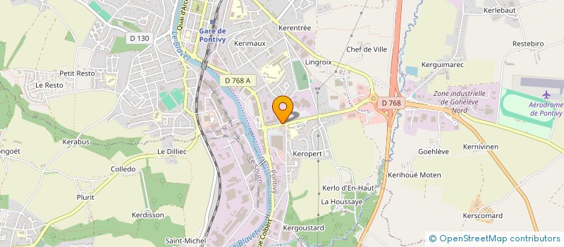 localisation de l'entreprise LE FORESTIER SAS à PONTIVY