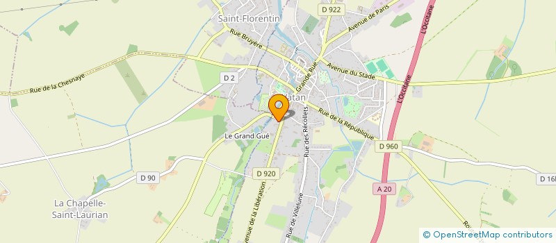 localisation de l'entreprise LE FORLONGER à VATAN