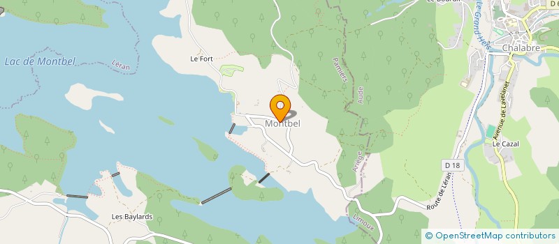 localisation de l'entreprise LE FORT à MONTBEL