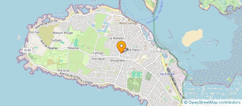 localisation de l'entreprise LE FORT DE L'OCEAN à LE CROISIC
