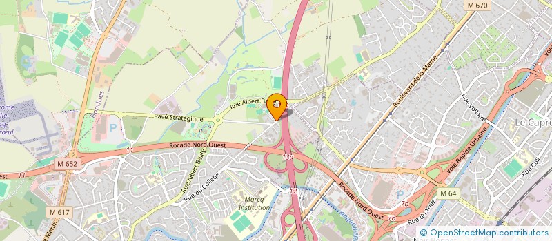 localisation de l'entreprise LE FORT DES FLANDRES à MARCQ-EN-BARŒUL