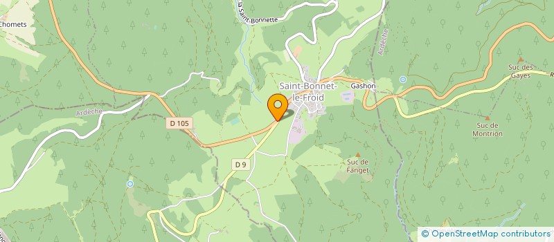 localisation de l'entreprise LE FORT DU PRE à SAINT-BONNET-LE-FROID