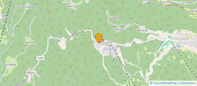 localisation de l'entreprise LE FORTIN 2 à COURCHEVEL