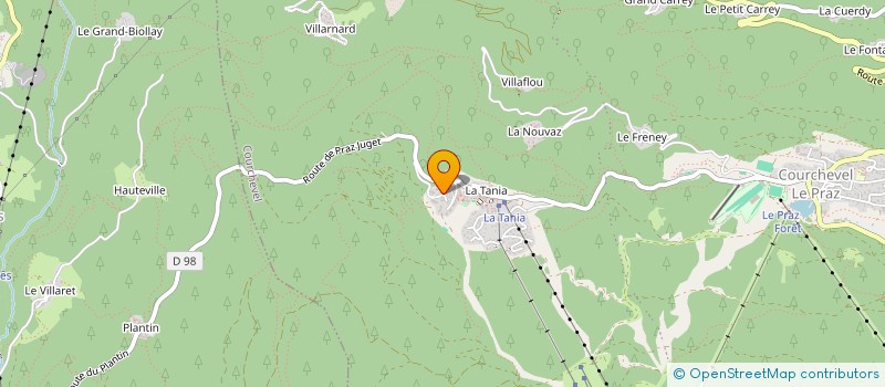 localisation de l'entreprise LE FORTIN à COURCHEVEL