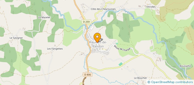 localisation de l'entreprise LE FORTUNIO  MONTS-DE-RANDON