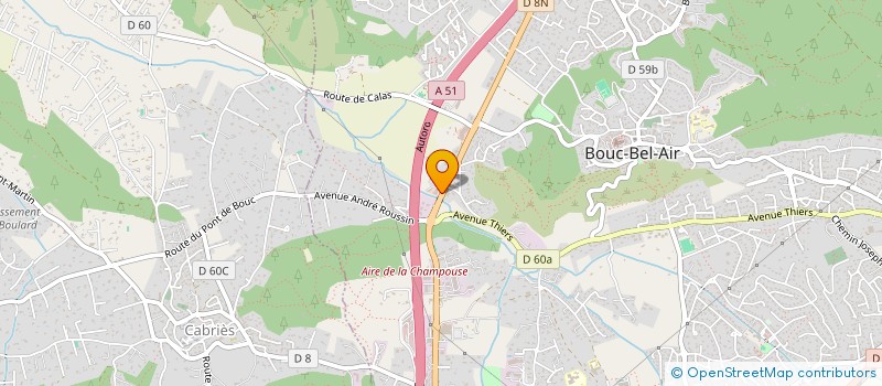 localisation de l'entreprise LE FORUM 3  BOUC-BEL-AIR