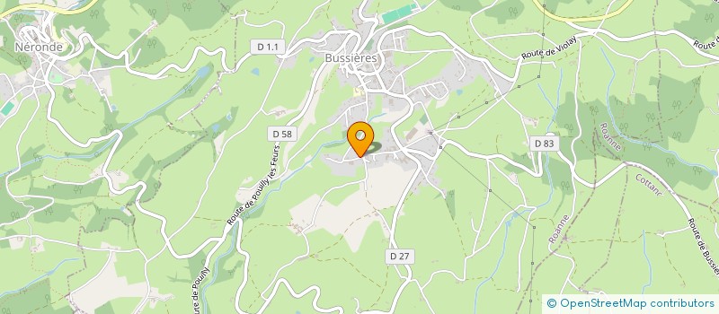 localisation de l'entreprise LE FORUM  SAINT-HILAIRE-SOUS-CHARLIEU