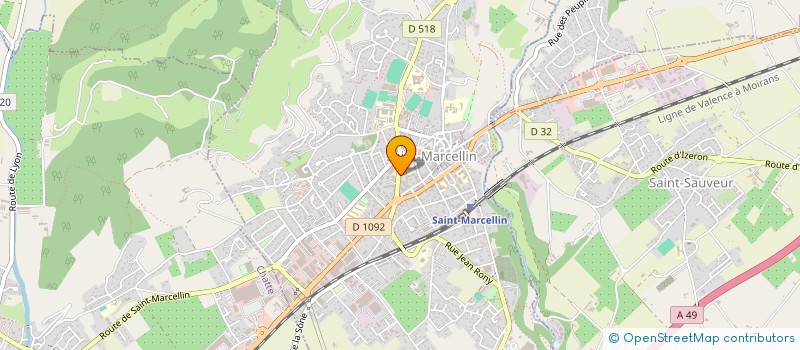 localisation de l'entreprise LE FORUM  SAINT-MARCELLIN