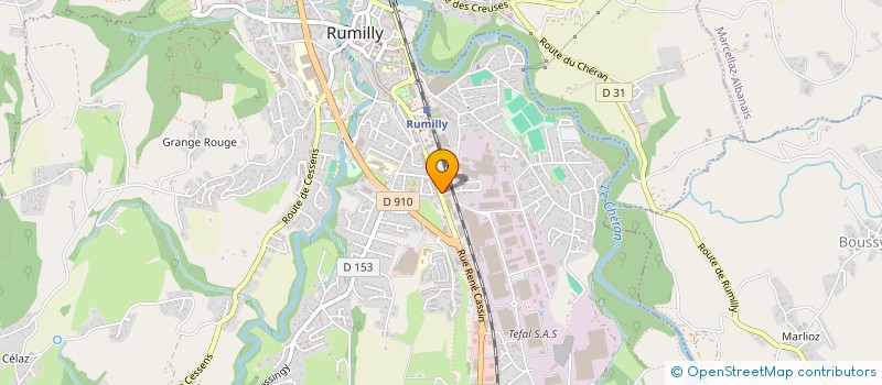 localisation de l'entreprise LE FORUM  RUMILLY