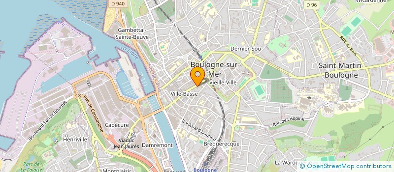 localisation de l'entreprise LE FORUM  BOULOGNE-SUR-MER