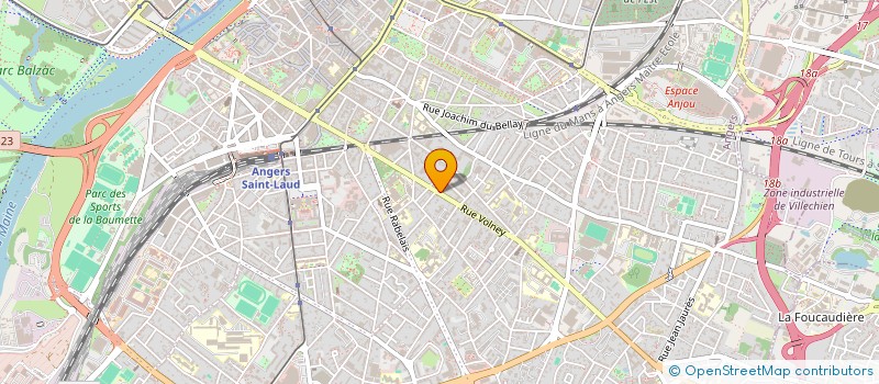 localisation de l'entreprise LE FORUM ANGEVIN  ANGERS