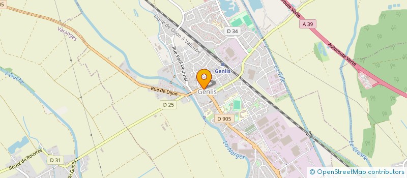 localisation de l'entreprise LE FORUM BY AURELIE  GENLIS