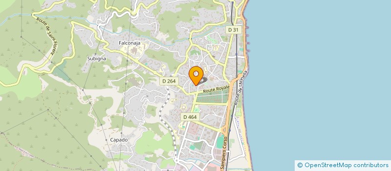 localisation de l'entreprise LE FORUM DE LUPINO à BASTIA