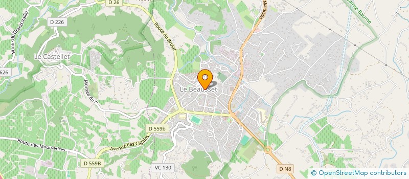 localisation de l'entreprise LE FORUM DES ARTS à LE CASTELLET