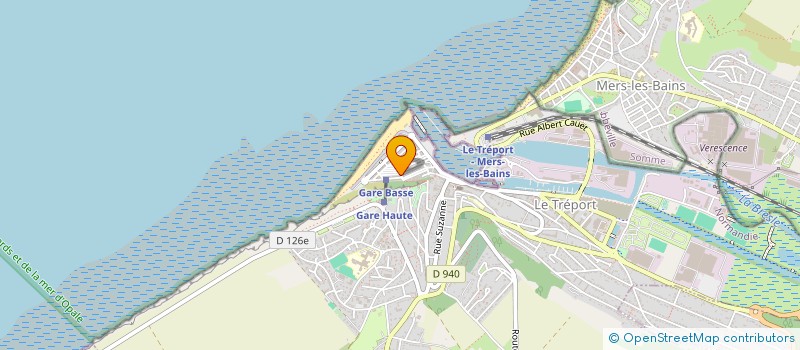 localisation de l'entreprise LE FORUM DES FALAISES  LE TREPORT