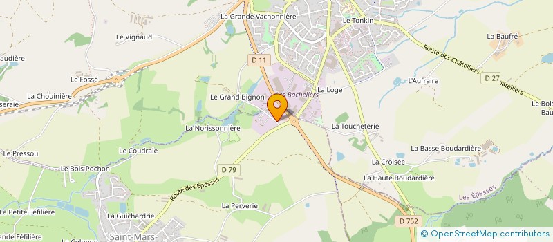 localisation de l'entreprise LE FOU DU ROI  SAINT-MARS-LA-REORTHE