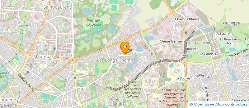 localisation de l'entreprise LE FOUGERES  RENNES