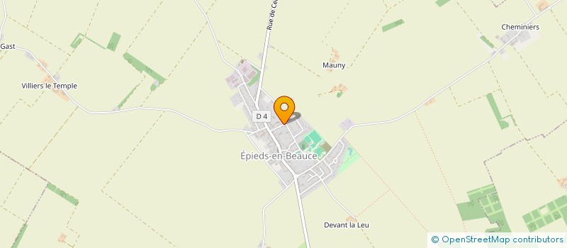 localisation de l'entreprise LE FOUR A CHAUX à EPIEDS-EN-BEAUCE