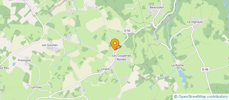 localisation de l'entreprise LE FOUR A CHEVAL  BUSSIERE-DUNOISE