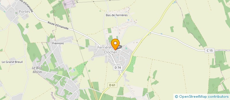 localisation de l'entreprise LE FOUR A PAIN  FERRIERES-HAUT-CLOCHER