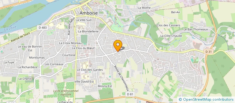 localisation de l'entreprise LE FOUR A PAINS  AMBOISE
