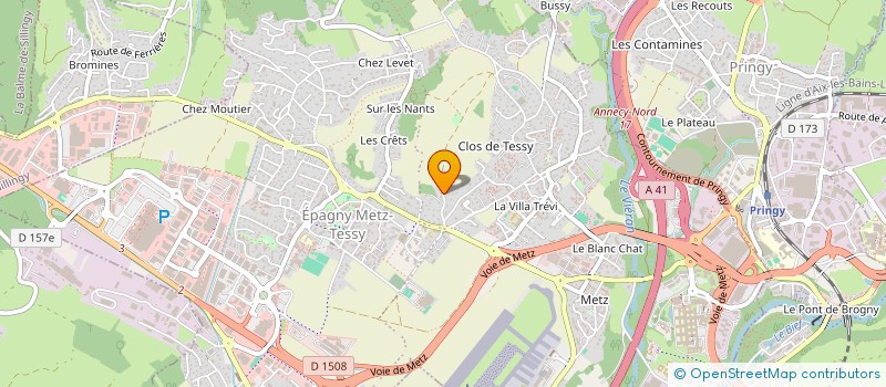 localisation de l'entreprise LE FOUR A TOUTI  EPAGNY METZ-TESSY