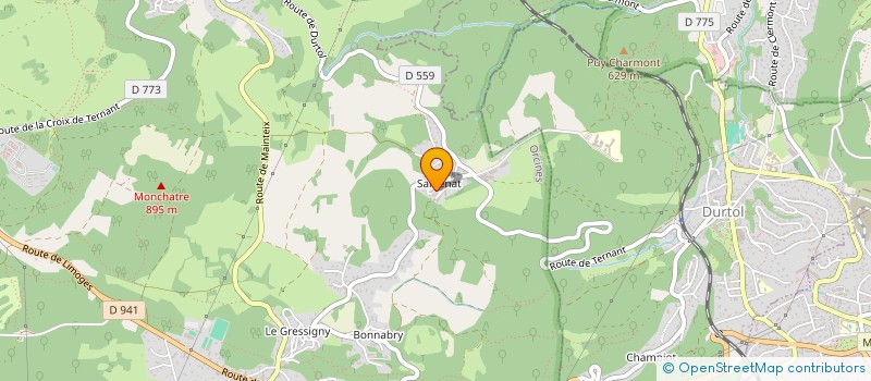 localisation de l'entreprise LE FOUR DE LA SARCE  ORCINES