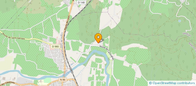 localisation de l'entreprise LE FOUR DES CIMES  BAGNOLS-SUR-CEZE