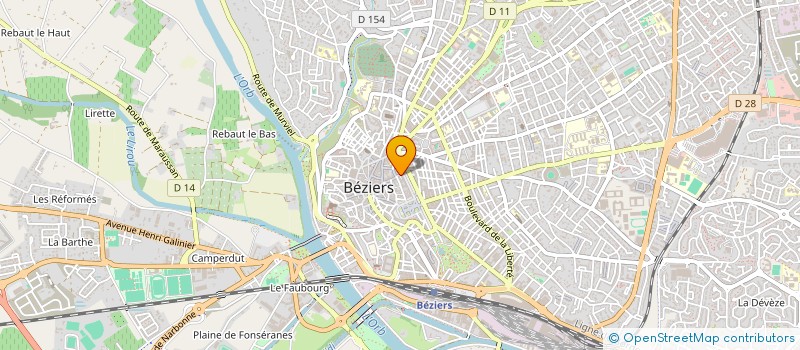 localisation de l'entreprise LE FOUR DU FAUBOURG à BEZIERS