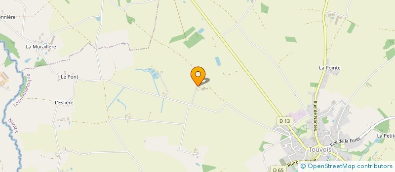 localisation de l'entreprise LE FOURCHAUD  TOUVOIS