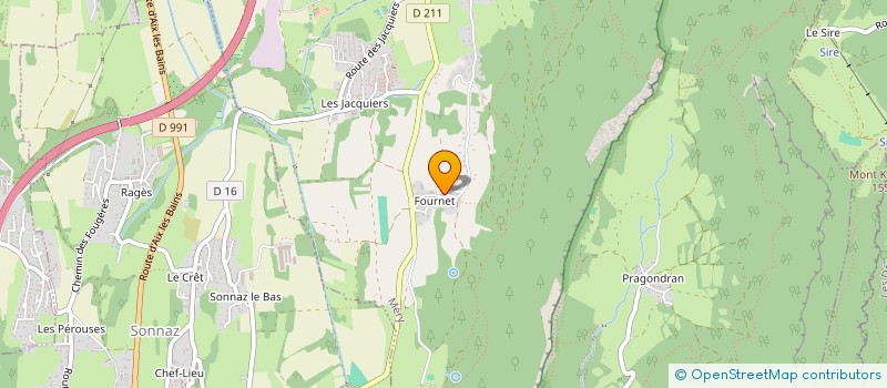 localisation de l'entreprise LE FOURNACHUS (LES AMIS DU FOUR DE FOURNET) à MERY