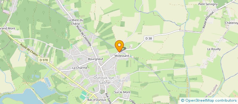 localisation de l'entreprise LE FOURNEAU  OUROUX-SUR-SAONE