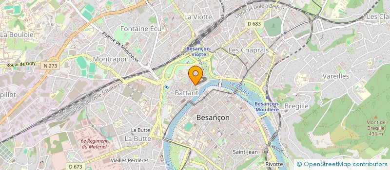 localisation de l'entreprise LE FOURNEAU ECONOMIQUE - FONDS DE DOTATION à BESANCON