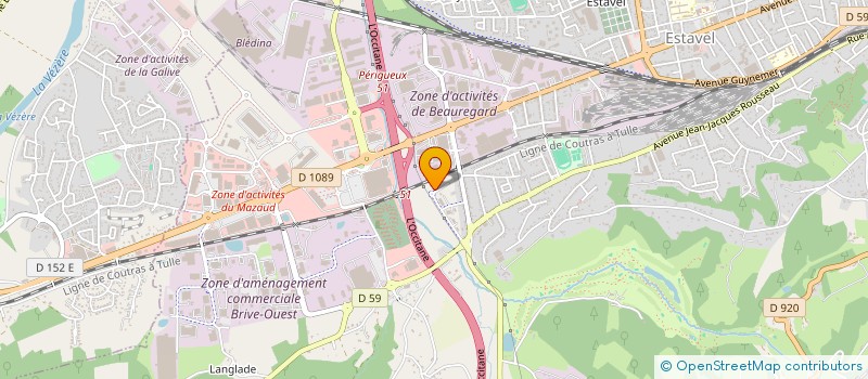 localisation de l'entreprise LE FOURNEAULT  BRIVE-LA-GAILLARDE