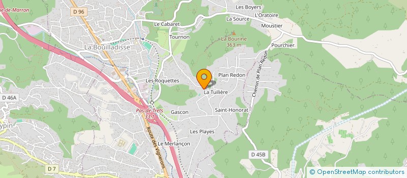 localisation de l'entreprise LE FOURNIEL  LA BOUILLADISSE