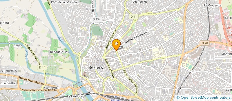 localisation de l'entreprise LE FOURNIL 2 MISTRAL à BEZIERS