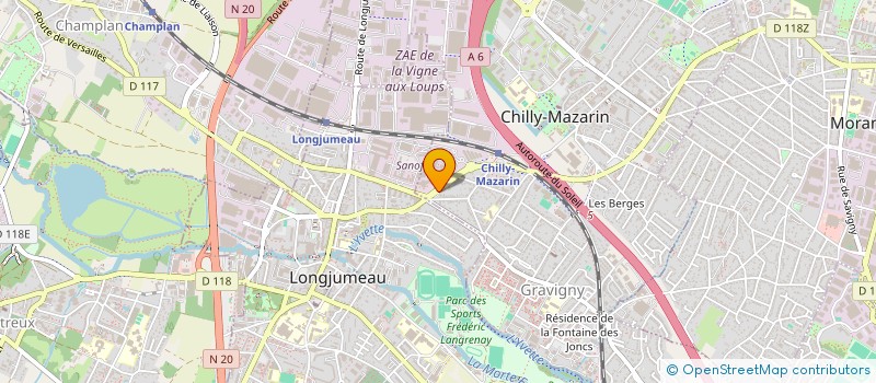 localisation de l'entreprise LE FOURNIL  CHILLY-MAZARIN