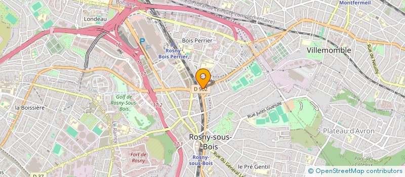 localisation de l'entreprise LE FOURNIL à ROSNY-SOUS-BOIS