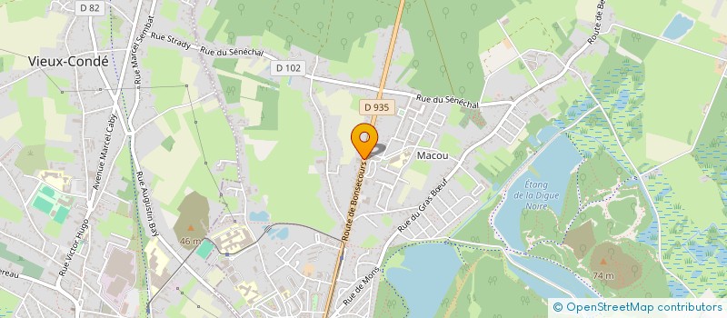 localisation de l'entreprise LE FOURNIL  CONDE-SUR-L'ESCAUT