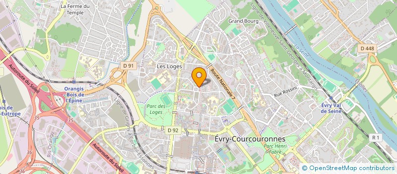 localisation de l'entreprise LE FOURNIL 91 à EVRY-COURCOURONNES